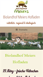 Mobile Screenshot of biolandhof-meiers.de